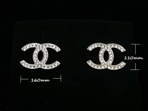 authentic chanel logo earrings|signature chanel earrings.